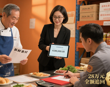 帮助收回食品批发商被餐饮连锁店拖欠货款28万元